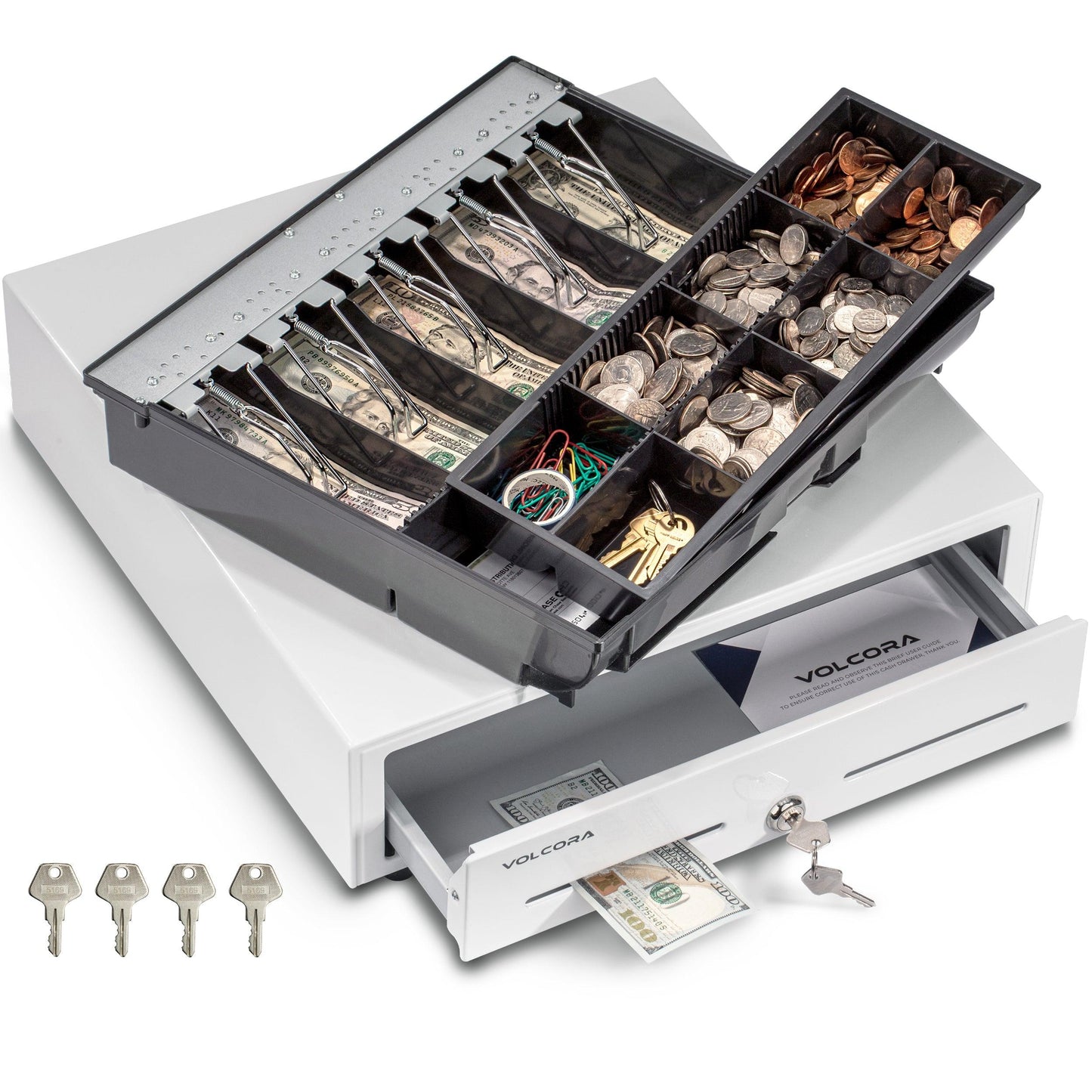 16" Cash Register Drawer w/5 Bill 8 Coin