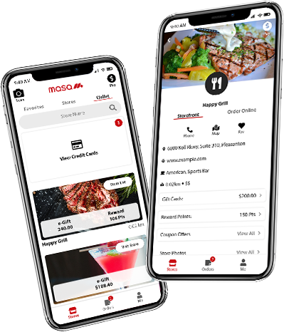 Masa+ Online Ordering and Payments for Restaurants